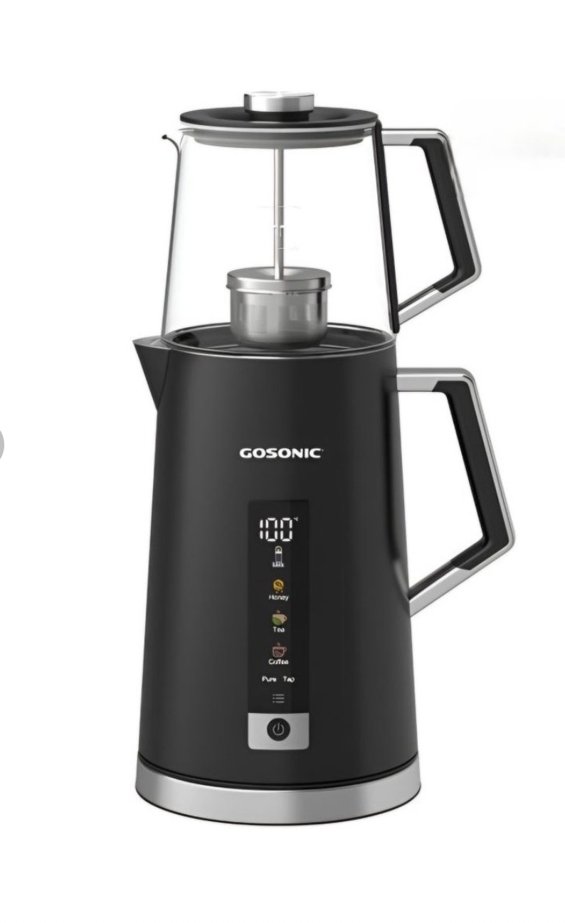 چای ساز گوسونیک مدل GST784 ظرفیت ۲ لیتر با کتری استیل ضد زنگ